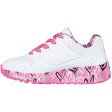SKECHERS - Uno Lite - Lovely Luv - Wit - Polyester