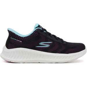 Skechers - Khloe Sneakers - Sportwear - Zwart/Paars - Engineered Mesh