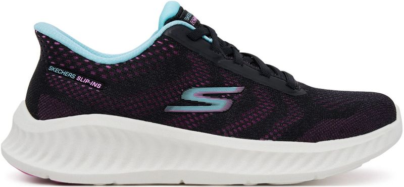 Skechers - Khloe Sneakers - Sportwear - Zwart/Paars - Engineered Mesh