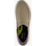 Skechers Slip-Ins 205356 Decklan Gulliver Taupe sportmocassins voor heren van stof (maat 39,5)