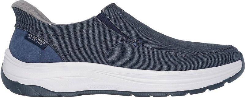 Skechers - Decklan Gulliver - Instapper - Blauw - Relaxed Fit, Memory Foam, Heel Pillow
