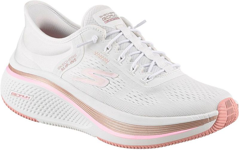 Skechers - Go Run Elevate 2.0 Banyan - Sneakers - Wit Roze - Mesh Bovenmateriaal