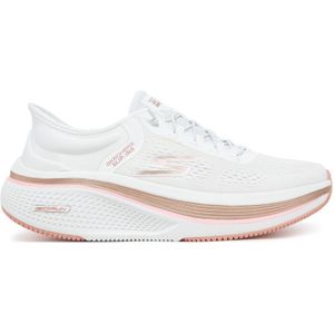 Skechers - GO RUN ELEVATE 2.0 - Slip-on Sneakers - Wit/Roze - Bungee-sluiting