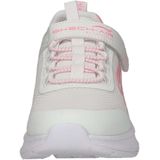 S-logo - Slip-on Sneakers - Wit/Roze - Klittenbandsluiting - Laag