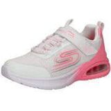 S-logo - Slip-on Sneakers - Wit/Roze - Klittenbandsluiting - Laag