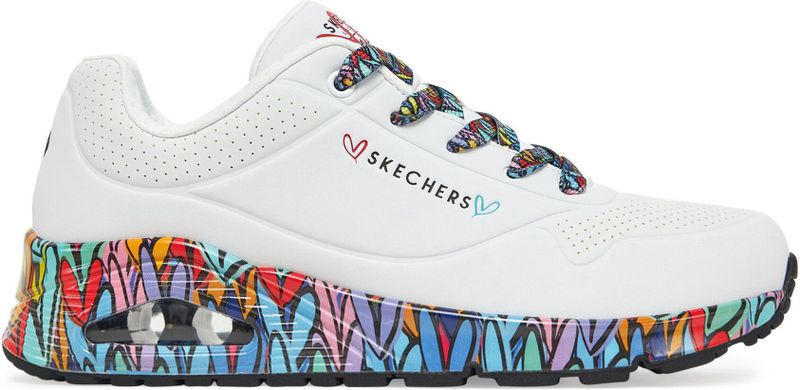 Skechers - 177918 Uno - Sneakers - Zwart - PU-Materiaal
