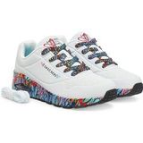 Skechers - 177918 Uno - Sneakers - Zwart - PU-Materiaal