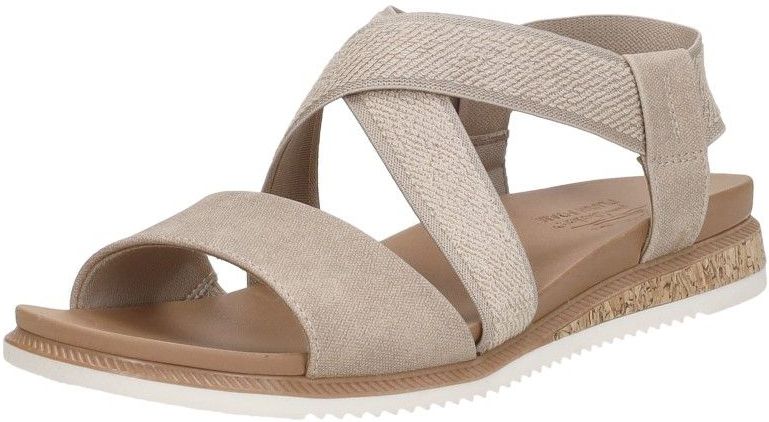 Sandaal - DESERT KISS - Effen - Met Profielzolen - Slip-on - Middelhoge Hak