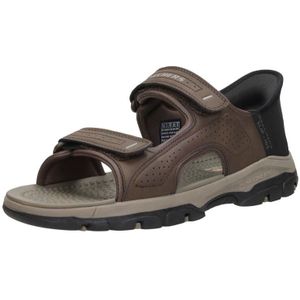 Skechers - Tresmen Reece - Sandalen - Donkerbruin - Maat 44