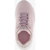Veterschoenen - Rosé/Zilverkleur - Plateausneaker - Metallic - Sleehak