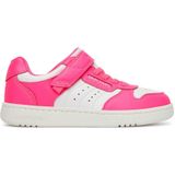 Retro Sneaker - Pink/Wit - Klittenbandsluiting - Laag