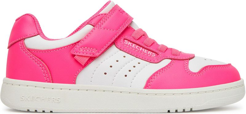 Retro Sneaker - Pink/Wit - Klittenbandsluiting - Laag