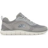 Skechers - Track - Glendor - Sneakers - Zwart - Veganistisch - Gebreid Bovenwerk