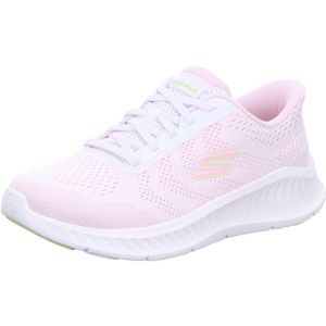 Skechers - GO WALK NOW-KHLOE - Slip-on Sneakers - Wit/Roze - Textiel