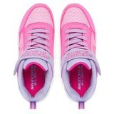 Skechers - S-Lights - Sneakers - Roze-Paars - Textiel/Imitatieleer