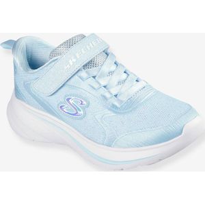 Kinder Klett-Sneakers Wave 92 SKECHERS helles