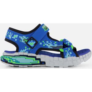 Skechers Mega-splash 4k platte sandalen voor jongens, Blue Lime, 31 EU