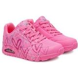 Skechers - Uno - Sneakers - Roze - Synthetisch - Spread The Love