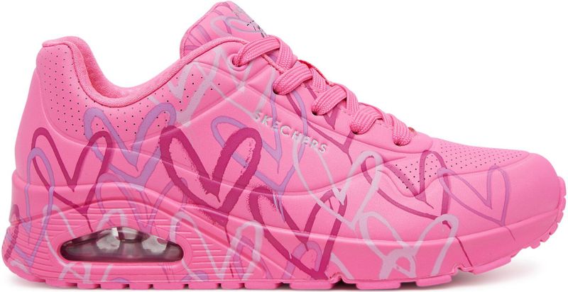 Skechers - Uno - Sneakers - Roze - Synthetisch - Spread The Love