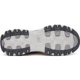 Plateausneaker - Beige/Grijs - Vrijetijdsschoen - Vetersluiting - Demping