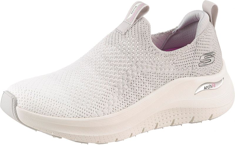 Skechers - Slip-in Arch Fit - Instappers - Wit - Vegan Materialen
