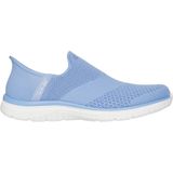 Skechers - Hands Free Slip-Ins Virtue Sleek - Instapschoen - Blauw Wit - Textiel