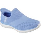 Skechers - Hands Free Slip-Ins Virtue Sleek - Instapschoen - Blauw Wit - Textiel