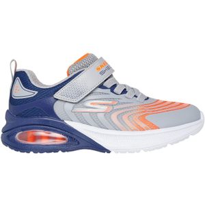 Vrijetijdsschoen - Grijs/Navy/Oranje - Klittenbandsluiting - Laag