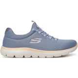 SKECHERS - Slip-on - Koningsblauw - Rosé - Wit