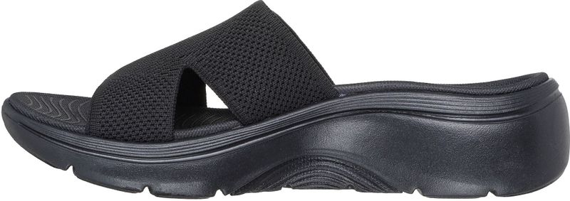 Skechers - Go Walk Arch Fit 2.0 - Slippers - Zwart - Vegan en Sneldrogend Materiaal
