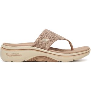 Skechers - Go Walk Arch Fit 2.0 Sandal - Slipper - Taupe - Stof