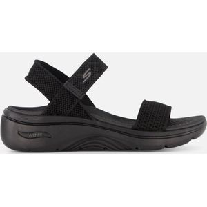 Skechers - 140874 Sandalen - Zwart - Veganistisch Materiaal - Klittenband