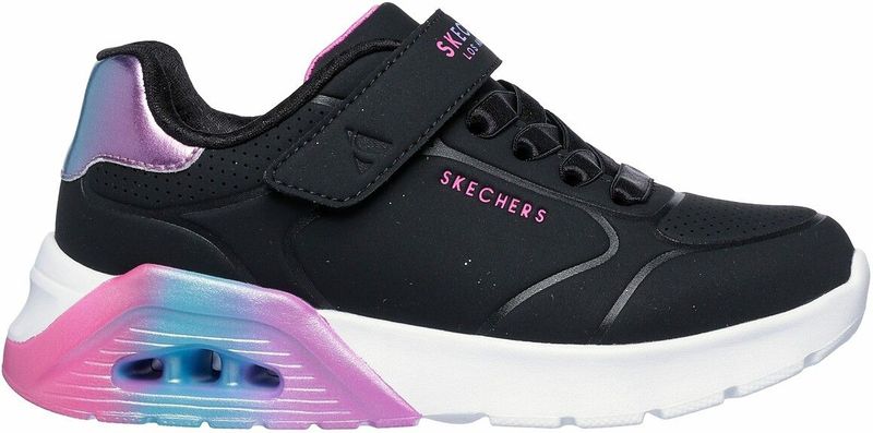 SKECHERS - Uno Lite 2.0 - Sneakers - Zwart - Synthetisch Bovenwerk - Ademend