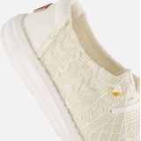 HEYDUDE Wendy Crochet Instappers - Wit - Textiel