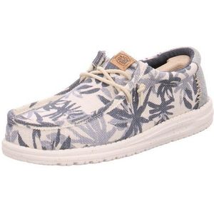 HEYDUDE - Wally Palm Jute - Instapper - Egret Cloud Blue - Jute, Textiel