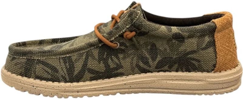 HEYDUDE - Wally Palm Jute - Instapper - Egret Cloud Blue - Jute, Textiel