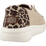 HeyDude - HD43780 Wendy Rise Animal - Pantoffels - Beige - Stof - Plat