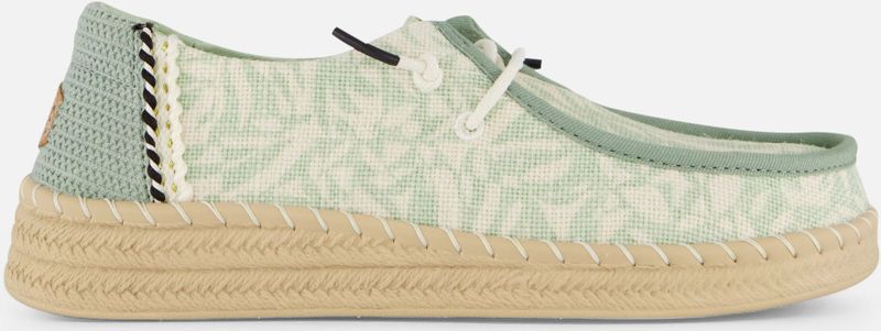 HEYDUDE - Wendy Espadrille - Celadon Green - Textiel - Vegan