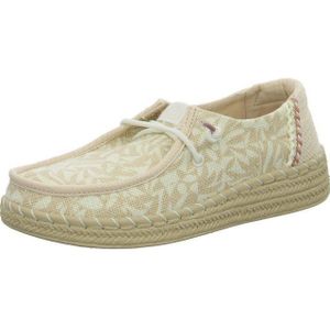 HEYDUDE - Wendy Espadrille - Pale Pink White - Textiel - Vegan