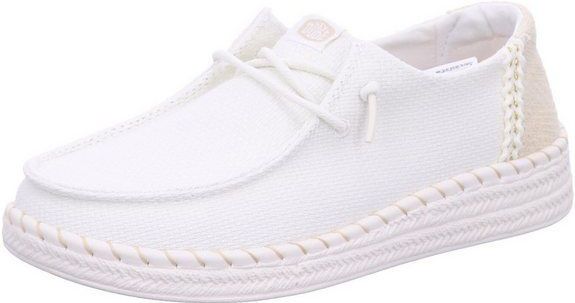 HEYDUDE - Wendy Espadrille Woven - Instapper - White - Textiel