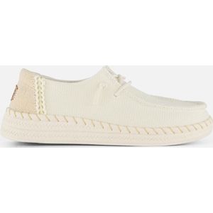 HEYDUDE - Wendy Espadrille Woven - Instapper - White - Textiel