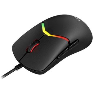HyperX Pulsefire Saga Modulaire gamingmuis, tot 26.000 dpi, 8K pollingsnelheid, optische schakelaars, RGB-verlichting, 69 g licht, compatibel met pc, PS5 en Xbox, zwart