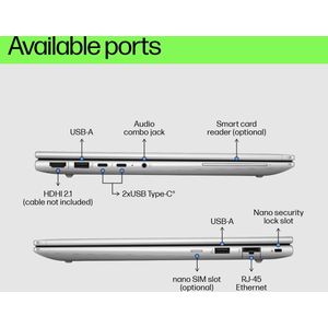 HP - EliteBook 660 G11 - Notebook - Zilver - Intel Core Ultra 5 - 16 GB RAM - 512 GB SSD