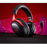 HyperX Cloud III S Wireless Black-Red Gaming Headset Draadloos Hoofdband Gamen Bluetooth Zwart, Rood