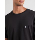 Volcom - Stone Blanks - T-shirt - Zwart/Wit - Katoen - Kwartmouw