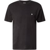 Volcom - Stone Blanks - T-shirt - Zwart/Wit - Katoen - Kwartmouw