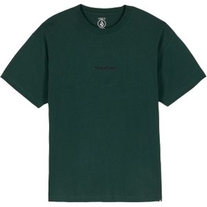 Volcom - Shirt Stone - Donkergroen - T-shirt - Halve Mouw - Losse Pasvorm