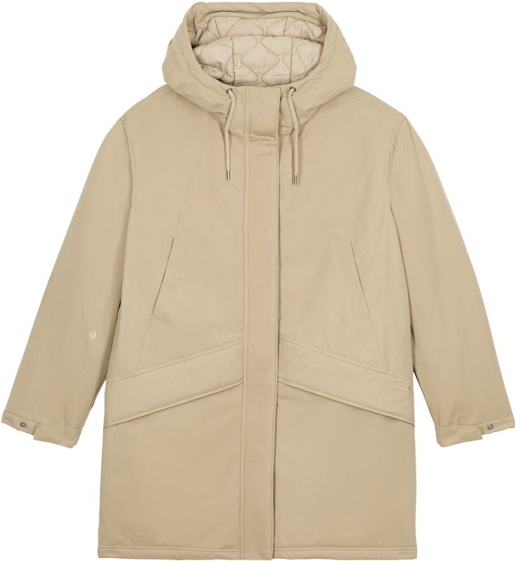 Volcom - Somestone 10K Parka - Damesjas - Khaki - Waterbestendig