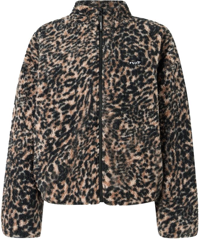 Volcom - Wylding Out Sherpa - Dames - Beige - Animal Print