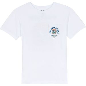 Volcom - Burgstone Pocket Tee - T-shirt - Wit - Unisex van Katoen